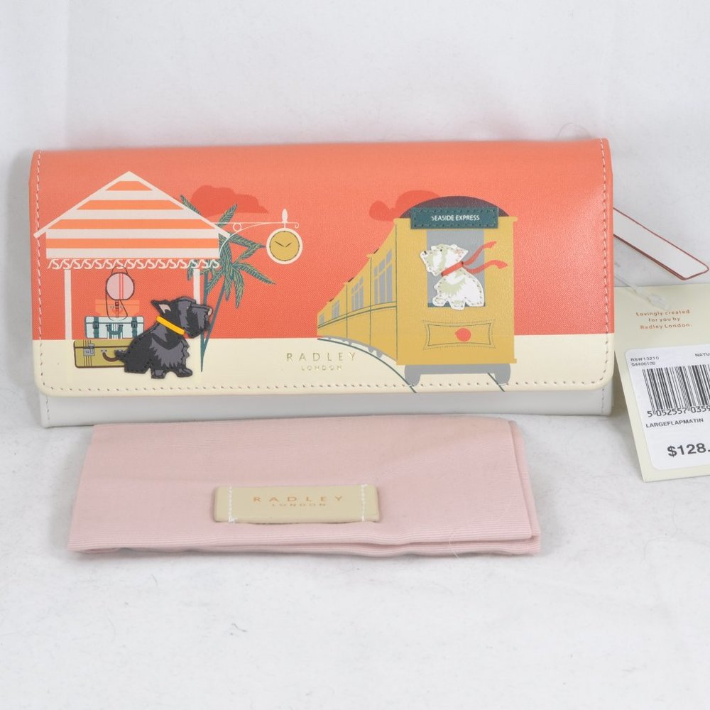 NWT Radley London All Aboard Large Flapover Matinee Purse Wallet